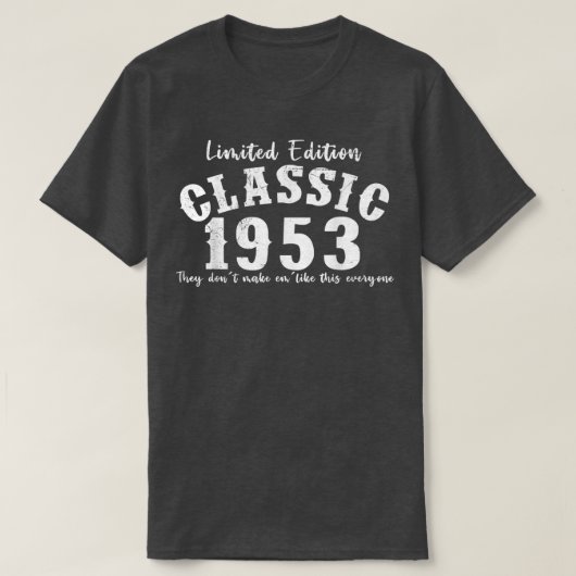 T-shirt 69 Years Old Classic Limited Edition 1953 69th Bir (Design devant)