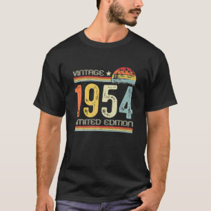 T-shirt 69th B Day Gifts Vintage 1954 Limited Edition 69