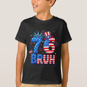 T-shirt 6-7 7-6 george washington sept six drôle 4 juillet