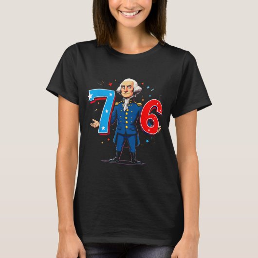 T-shirt 6-7 7-6 George Washington Seven Six Teacher Americ (Devant)