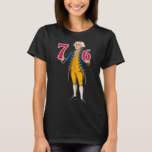 T-shirt 6 7 7 6 Georges Washington Six Seven (Devant)
