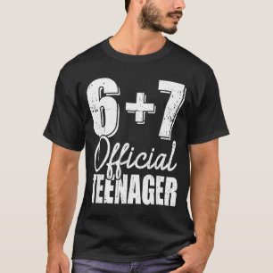 T-shirt 6 + 7 adolescent 13e anniversaire