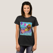 T-shirt 6 7 dachshund beach bum shirt (Devant entier)