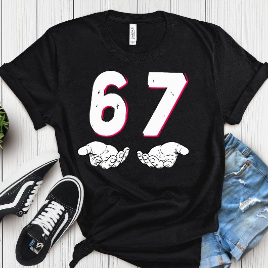T-shirt 6 7 funny, Six Seven Meme Trendy 