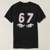 T-shirt 6 7 funny, Six Seven Meme Trendy  (Design devant)