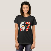 T-shirt 6 7 Meme Christmas Shirt 67 Six Seven Snowman Boy (Devant entier)