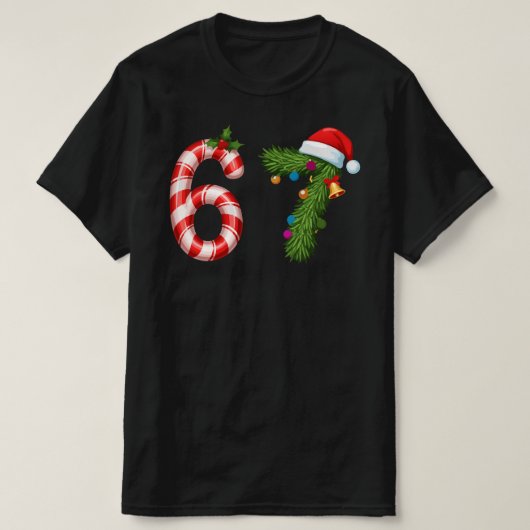 T-shirt 6 7 Meme Christmas Six Seven  Funny Meme (Design devant)