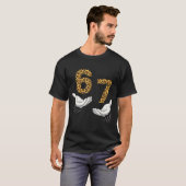 T-shirt 6-7 Meme Leopard Cheetah Cool Six-seven Funny  (Devant entier)