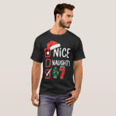T-shirt 6-7 Meme Nice Naughty 67 Christmas Brain Rot Funny (Devant entier)