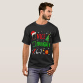 T-shirt 6-7 Meme Nice Naughty 67 Christmas Brain Rot Funny (Devant entier)