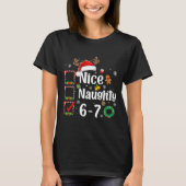 T-shirt 6-7 Meme Nice Naughty 67 Christmas Funny Xmas Men (Devant)