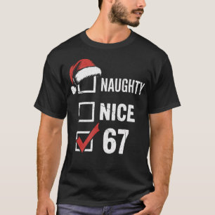 T-shirt 6-7 Meme Noël Mauvais Bon 67 Six Sept Drôle