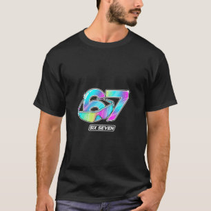 T-shirt 6 7 Mème Six Sept Sungles Gen Alpha Drôle Design