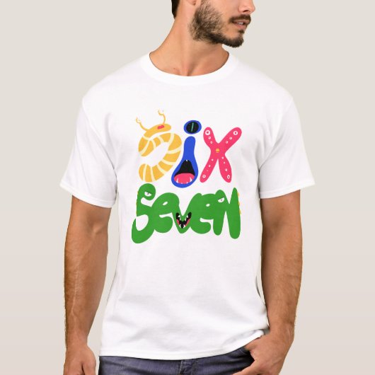 T-shirt 6 7 Monstres (Devant)
