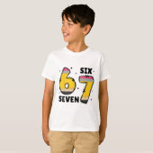 T-shirt 6 7 Six Seven Drôle 67 Enseignant (Devant entier)
