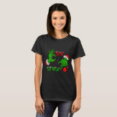 T-shirt 6 7 Six Seven Hand Gen Z Alpha Meme Slang Xmas Chr (Devant entier)