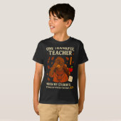 T-shirt 6-7 Thanksgiving Teacher Six Seven 67 Turkey  (Devant entier)
