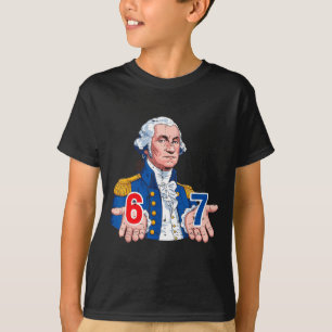 T-shirt 6 7 Washington Drôle 67 Costume Mème Six Sept Enfa