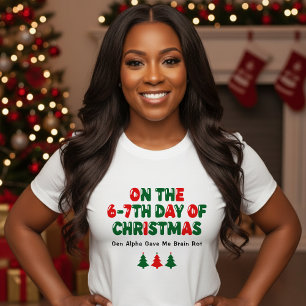 T-shirt 6-7ème Jours de Noël Cerveau Pourri Drôle de Vacan