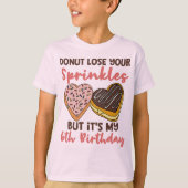 T-shirt 6 Anniversaire Donut Perdre vos arrosages (Devant)