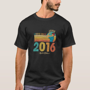 T-shirt 6 Anniversaire Juin 2016 Légende Depuis 2016 6 Ans