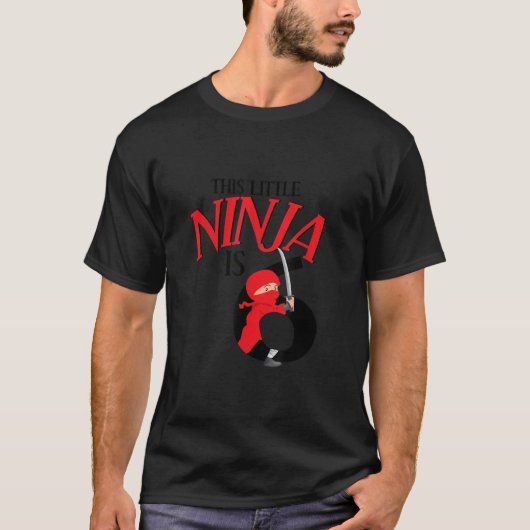T-shirt 6 Anniversaire Ninja Sixième 6 Anniversaire Ninja  (Devant)