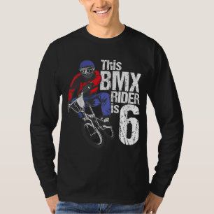T-shirt 6 Ans BMX Anniversaire Fête Garçons Vélo De Chemin