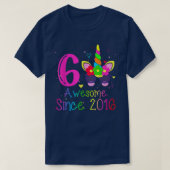 T-shirt 6 Ans Filles Awesome depuis 2016 6e anniversaire U (Design devant)