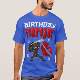 T-shirt 6 Ans Garçon Anniversaire Tee, Anniversaire Ninja 