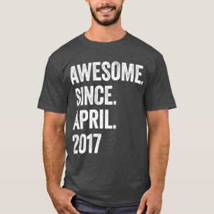 T-shirt 6 Ans stupéfaits depuis avril 2017 6e anniversaire