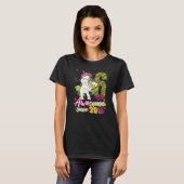 T-shirt 6 Ans Unicorne Flossant 6e Anniversaire Fille Un (Devant entier)