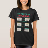 T-shirt 6 Étapes De Débogage Codeur Codage Programmeur Dév (Devant)