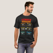 T-shirt 6 Étapes Du Débogage Du Logiciel Programmeur Coder (Devant entier)