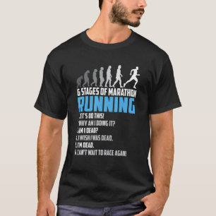 T-shirt 6 Étapes du Marathon Coureur pour coureur