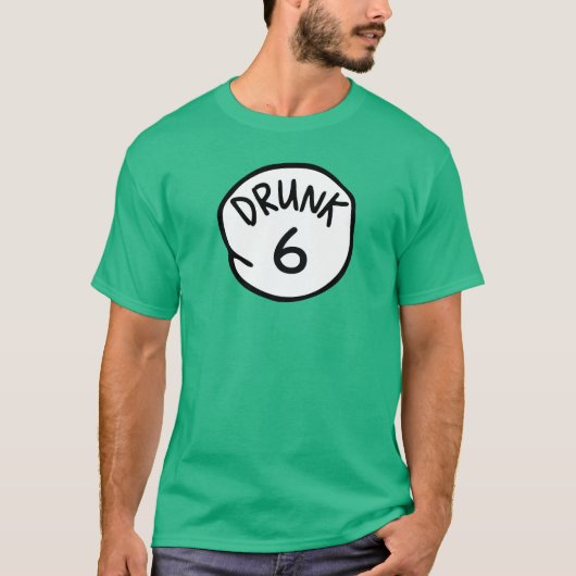 T-shirt 6 ivres (Devant)
