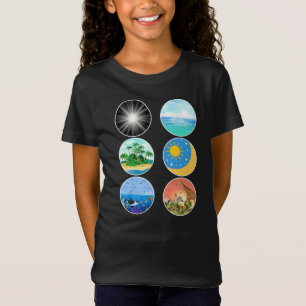 T-Shirt 6 Jours de création - Genèse 1-2 Enseignant scolai