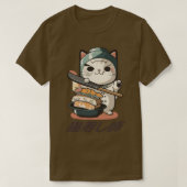 T-shirt 6 mignonnes sushi de chat chef neko sushi maître (Design devant)