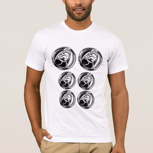 T-shirt 6 pack (Devant)