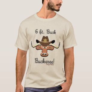 T-shirt 6 Pieds. Back Buckaroo, Longhorn Steer
