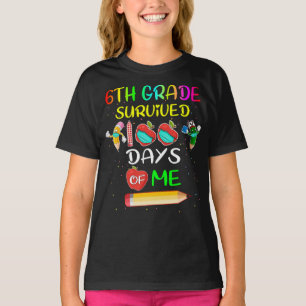 T-shirt 6e année a survécu 100 jours de moi 100 jours d'éc