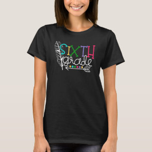 T-shirt 6e année Enseignant garçon fille retour à l'école