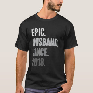 T-shirt 6e année Mariage Anniversaire meilleur mari épique