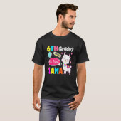 T-shirt 6e année No Prob-Llama Premier jour de l'école Pro (Devant entier)
