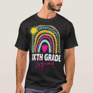 T-shirt 6e année Rainbow Girls Boys Teacher Team 6e Gr