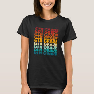 T-shirt 6e Année Retour À L'École Enfants Un Escadron Ense