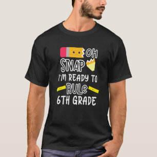 T-shirt 6e année Retour à l'école Filles Garçons Enfants P