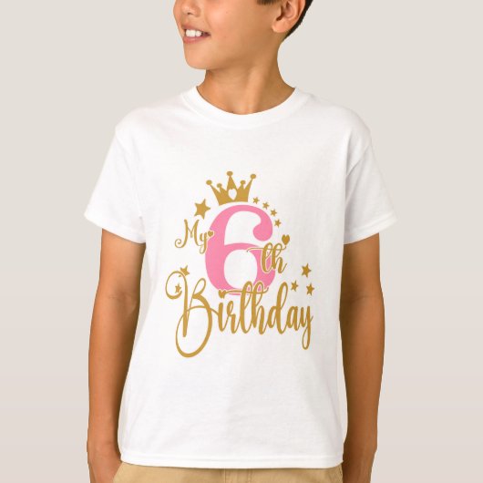 T-shirt 6e anniversaire (Devant)
