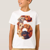 T-shirt 6e anniversaire Chien Chien Chiot Thème 6 ans Garç (Devant)