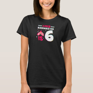 T-shirt 6e Anniversaire Cirque du Ringmaster pour enfants