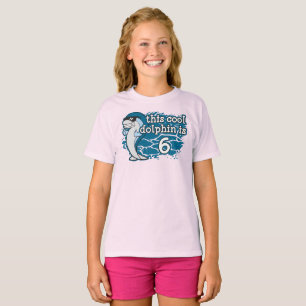 T-shirt 6e anniversaire de l'enfant Ce dauphin Cool est si